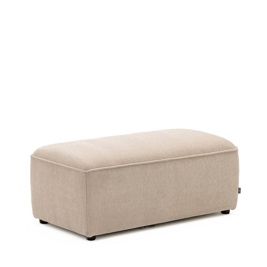 Pouf Drawer pour canapé modulable en tissu : Couleur - Ecru