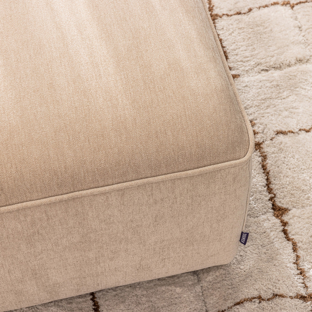Pouf Drawer pour canapé modulable en tissu : Couleur - Ecru