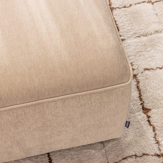 Pouf Drawer pour canapé modulable en tissu : Couleur - Ecru
