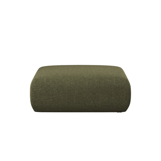 Pouf MICADONI Molino en tissu chenille vert