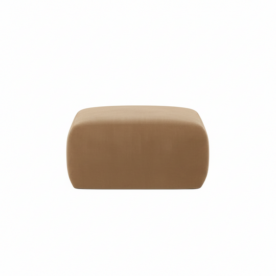 Pouf MICADONI Molino en velours sable