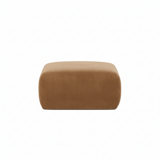 Pouf MICADONI Molino en velours sable