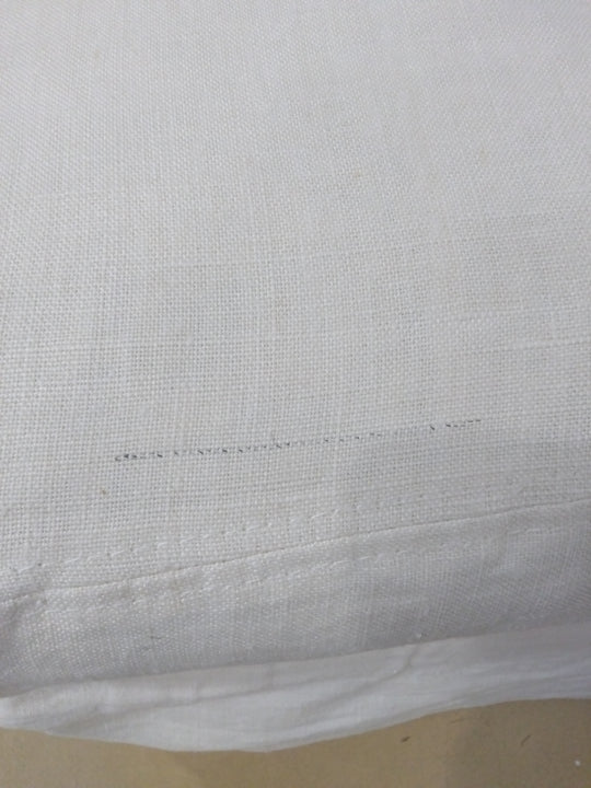 Pouf KIPLI Leno en lin écru — photo produit
