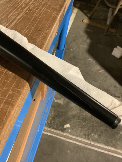 Lot de 4 chaises Sagi tapissées de tissu gris- léger défaut