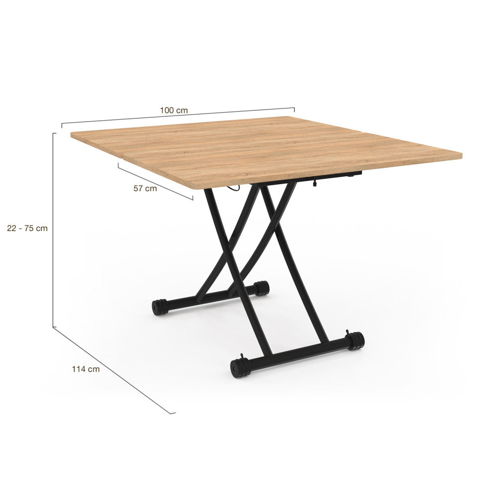 Table basse relevable 2 en 1 Tribeca
