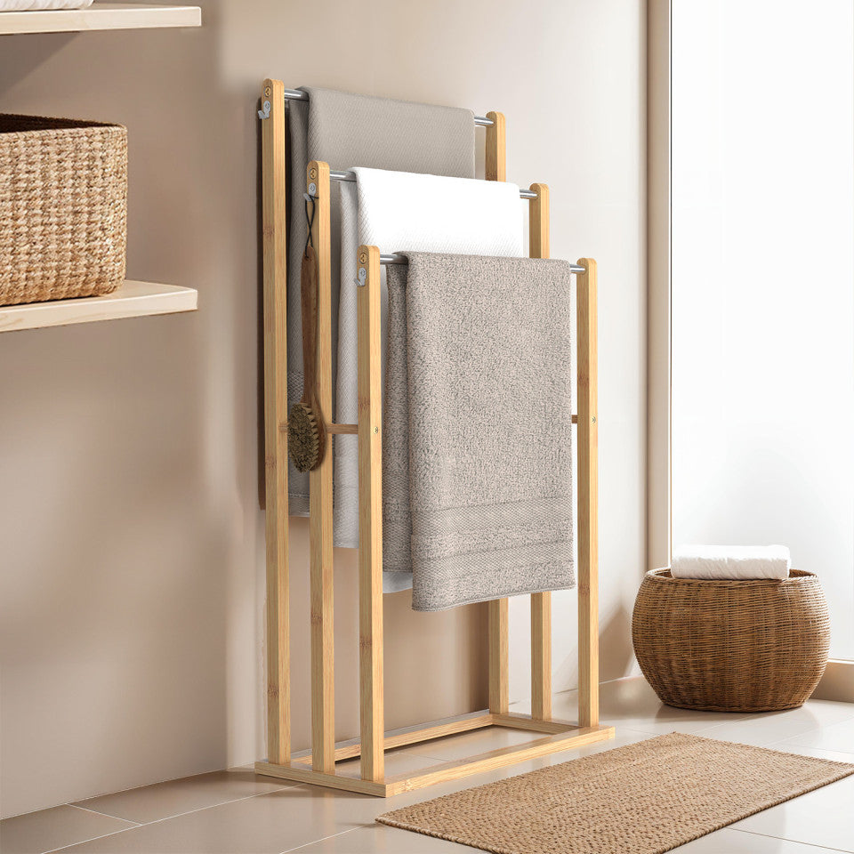 Porte serviette 3 niveaux Bambou Maya