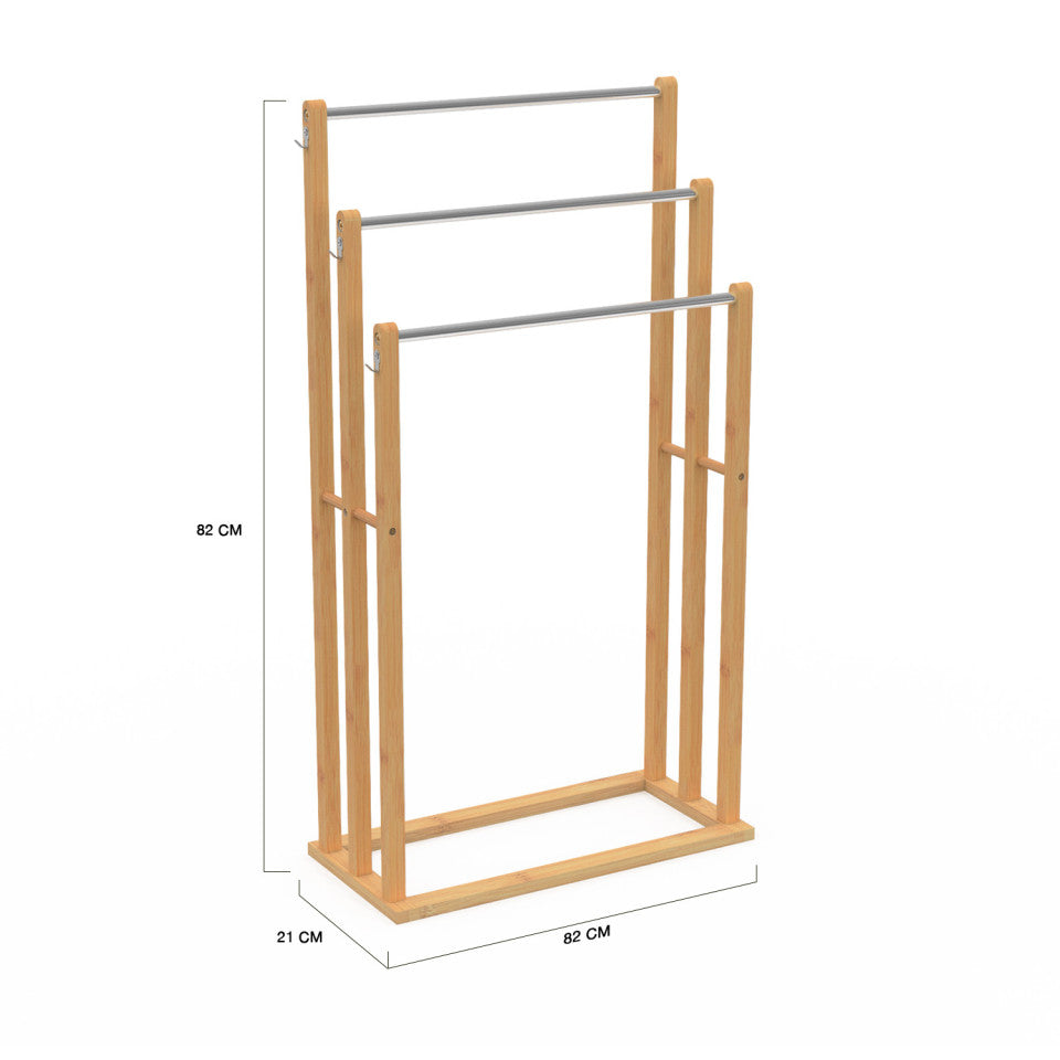 Porte serviette 3 niveaux Bambou Maya