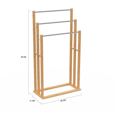Porte serviette 3 niveaux Bambou Maya