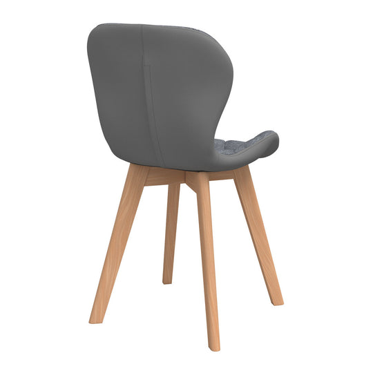 Lot de 4 chaises Gladys Gris
