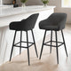Lot de 2 tabourets Arriana Gris fonce