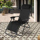 Lot de 2 fauteuils de jardin Relax inclinables noirs