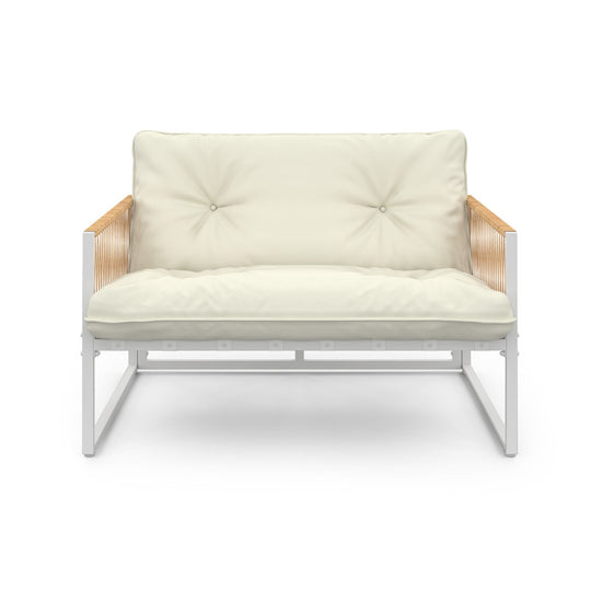 Salon de jardin 4 places Ozea blanc