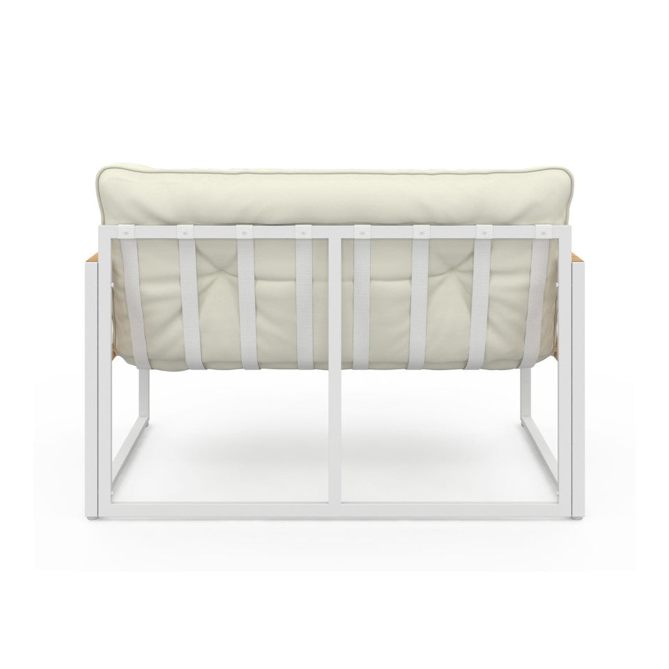Salon de jardin 4 places Ozea blanc