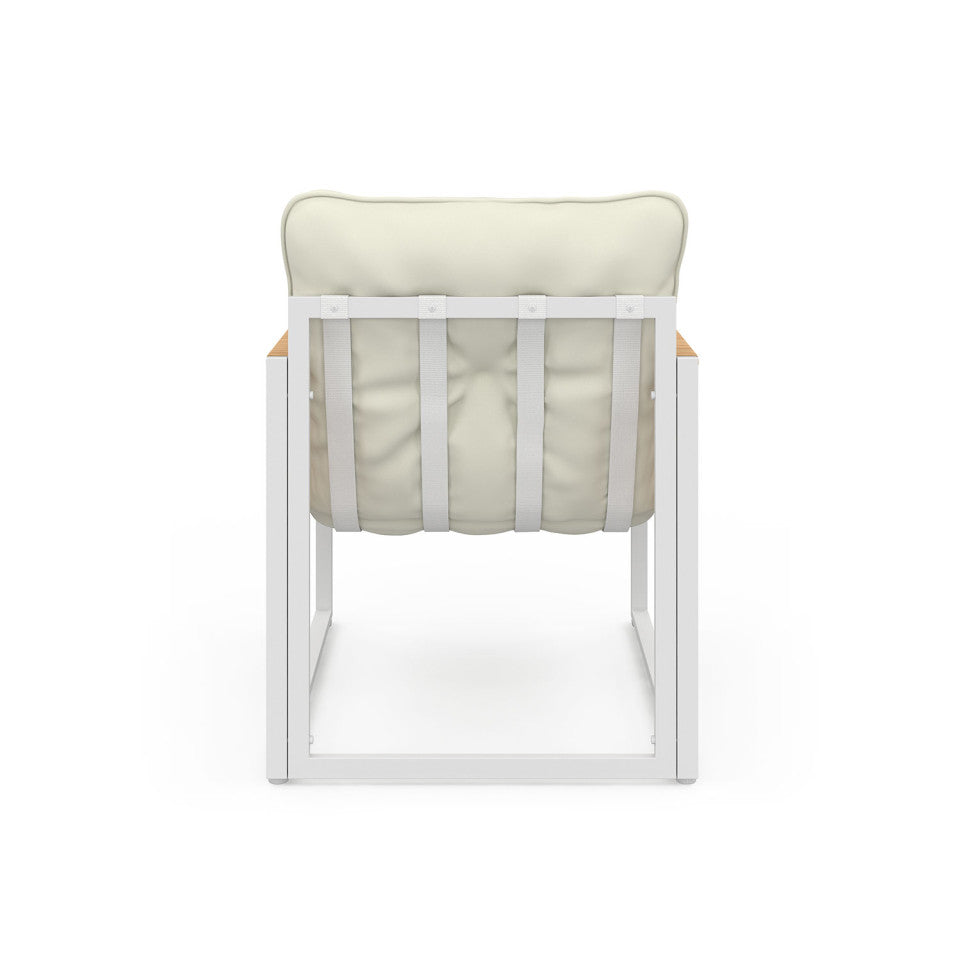 Salon de jardin 4 places Ozea blanc