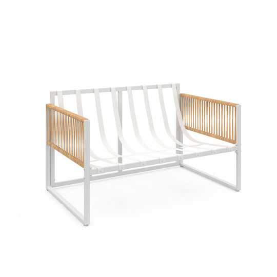 Salon de jardin 4 places Ozea blanc