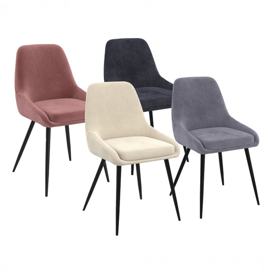 Lot de 4 chaises Olivia multicolore