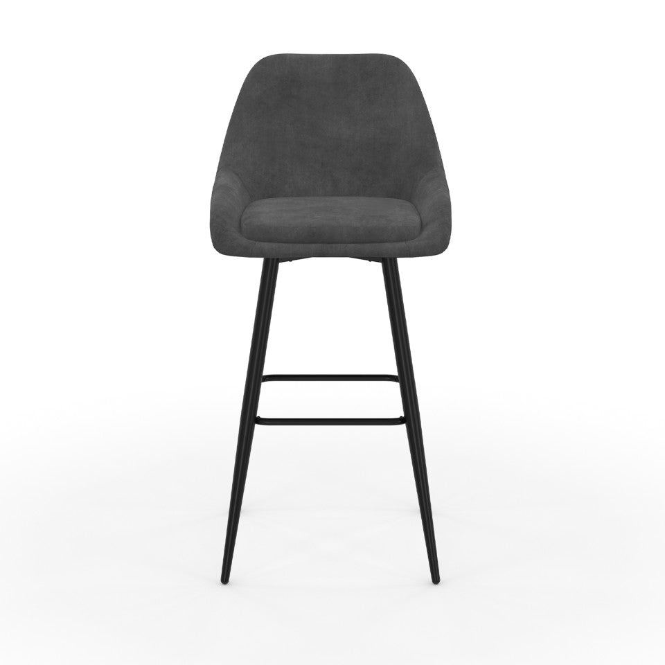 Lot de 4 tabourets Olivia gris