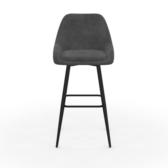 Lot de 4 tabourets Olivia gris