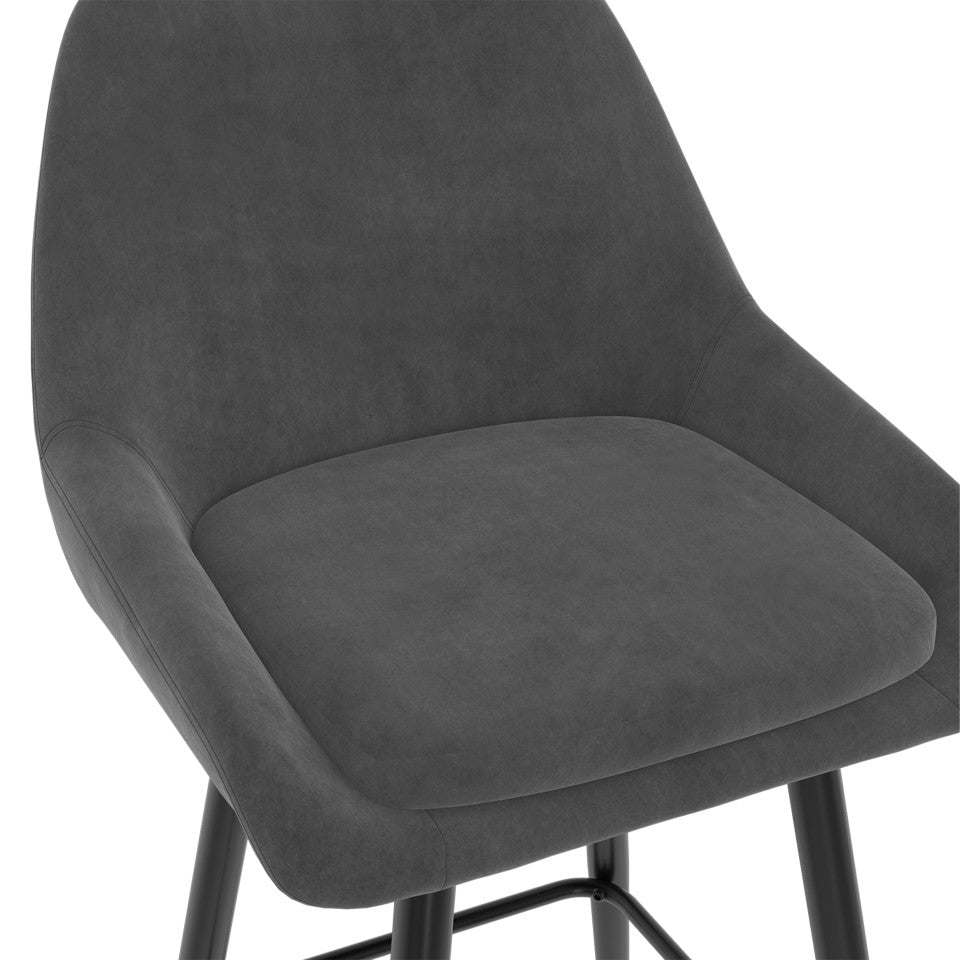 Lot de 4 tabourets Olivia gris