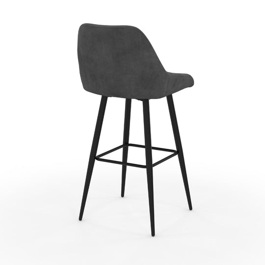 Lot de 4 tabourets Olivia gris