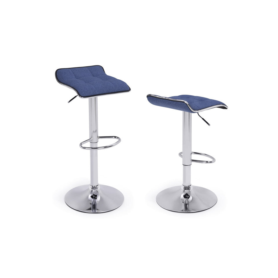 Lot de 2 tabourets Kris Bleu