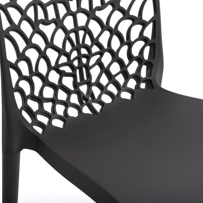 Lot de 4 chaises Dahlia gris