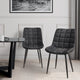 Lot de 2 chaises Melinda Gris foncé