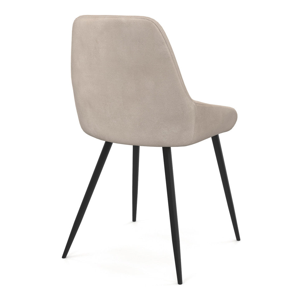 Lot de 6 chaises Olivia taupe