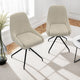 Lot de 2 chaises pivotantes Olivia creme