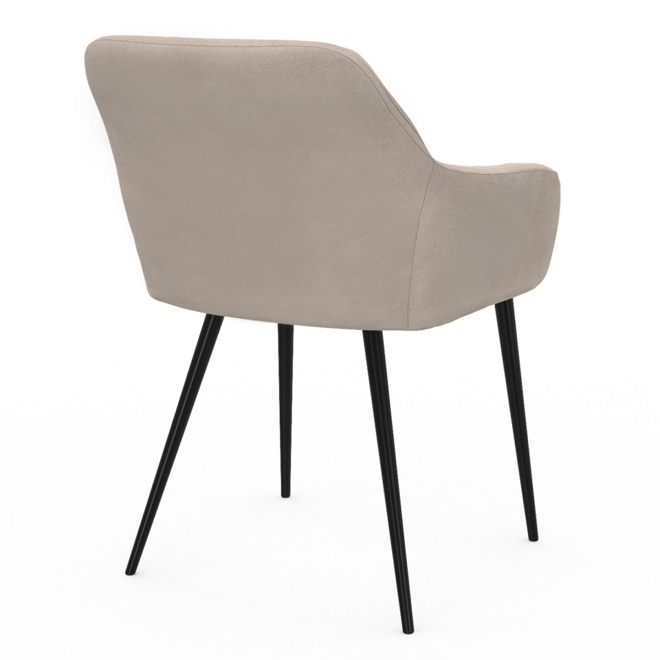 Lot de 2 chaises Arriana taupe
