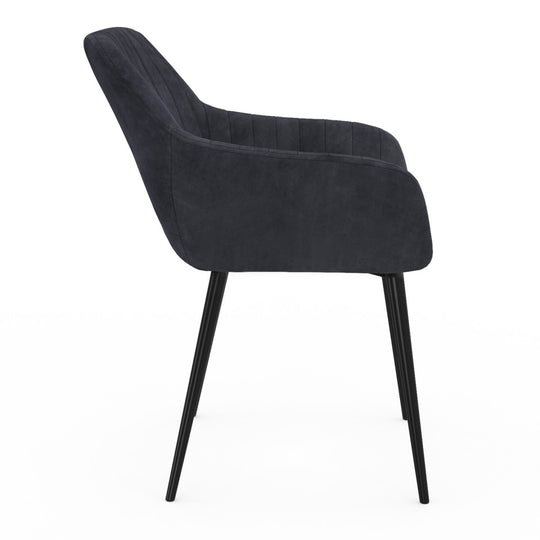 Lot de 2 chaises Arriana Gris fonce