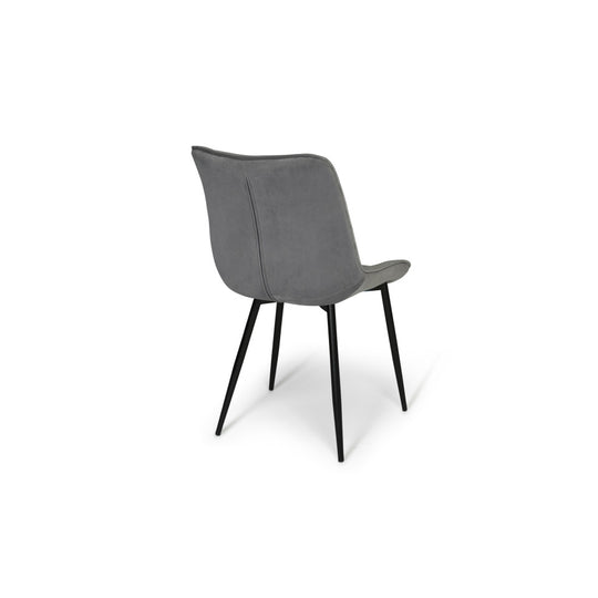 Lot de 2 chaises Melinda Gris clair