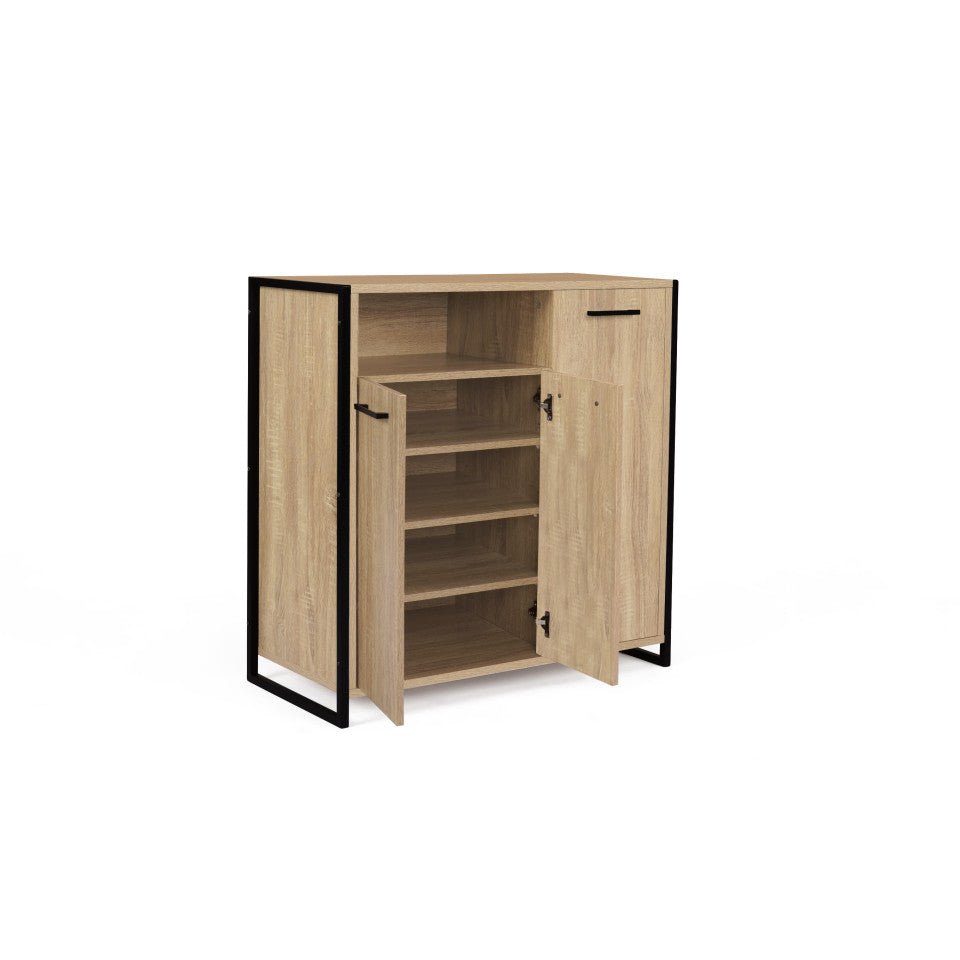 Meuble à chaussures ALAN – 3 portes + niche latérale