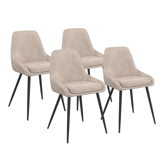 Lot de 4 chaises Olivia taupe