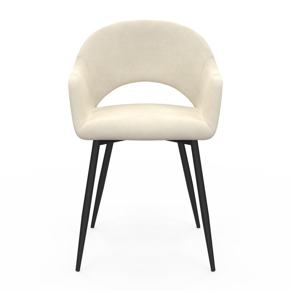 Lot de 2 chaises Rebecca Beige