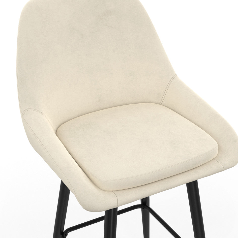 Lot de 2 tabourets Olivia beige