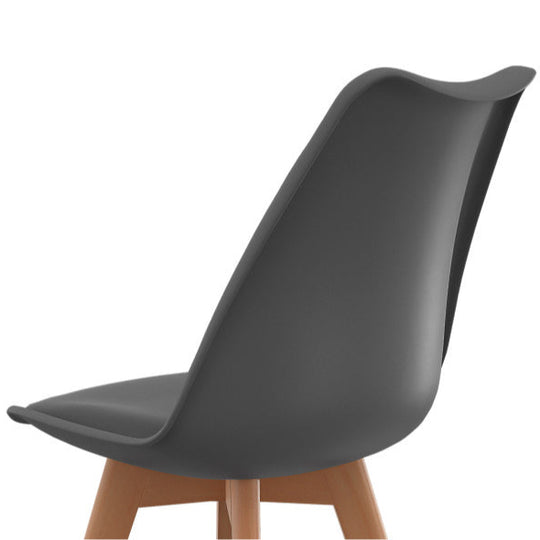 Lot de 2 chaises scandinaves Nordia Gris foncé