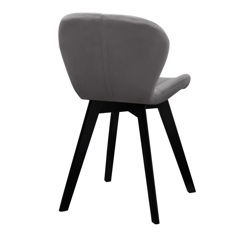 Lot de 4 chaises DAISY en velours – mix de couleurs