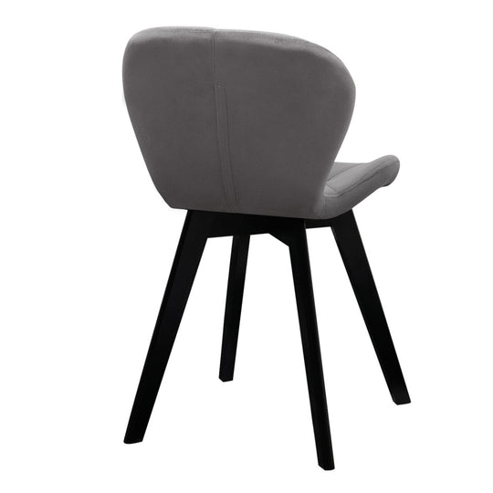 Lot de 4 chaises DAISY en velours – mix de couleurs
