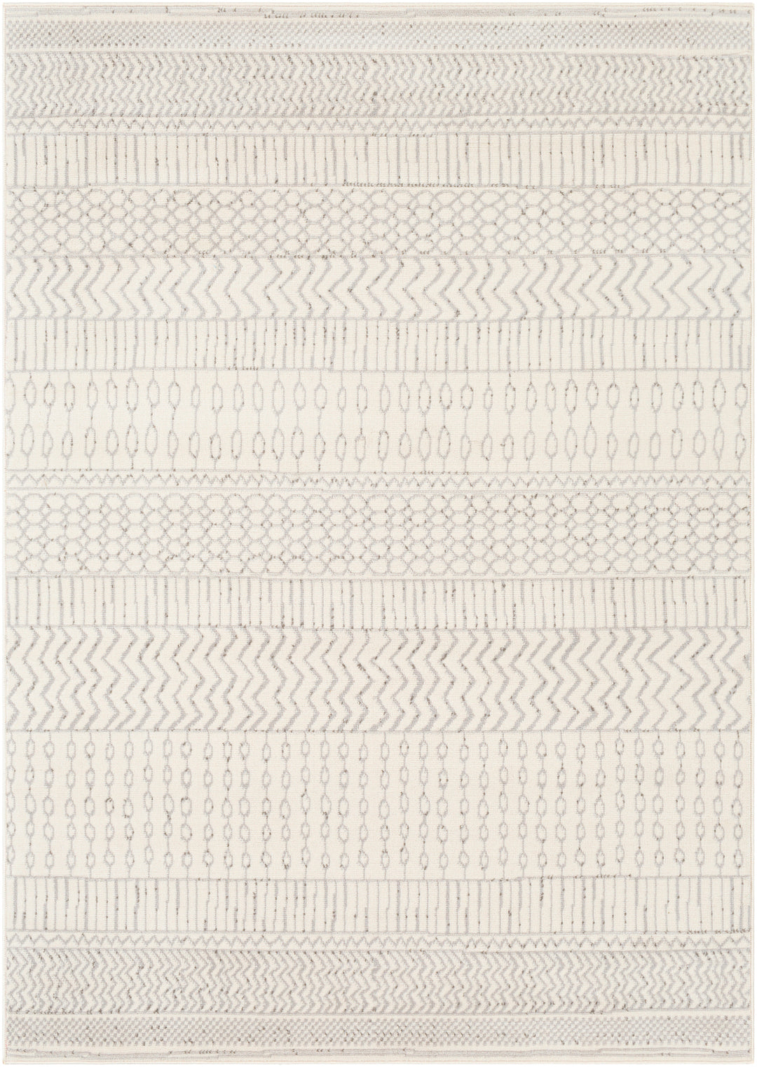 Tapis Scandinave Bohème Blanc/Gris Hama