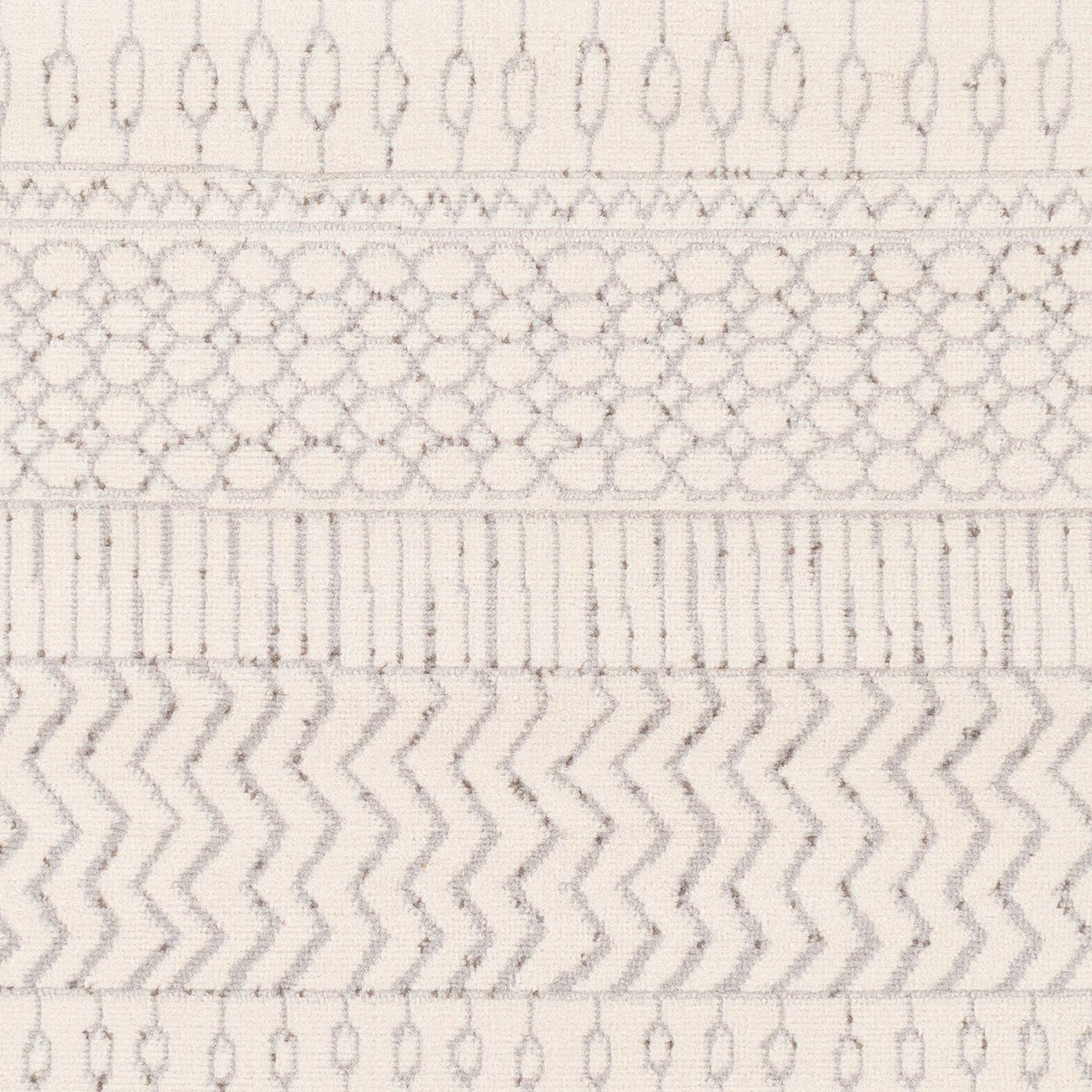 Tapis Scandinave Bohème Blanc/Gris Hama