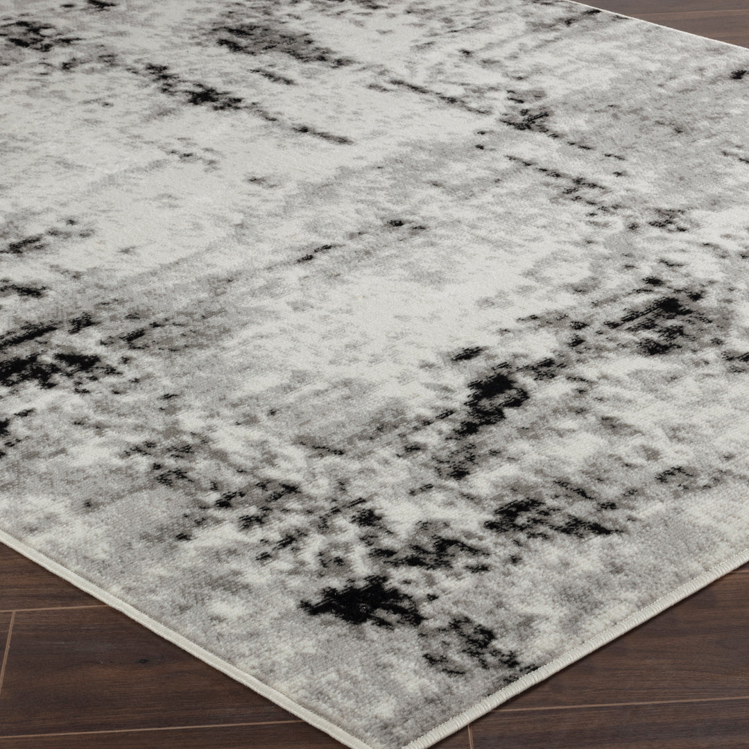Tapis Abstrait Moderne Blanc/Gris Jordan 200x275cm