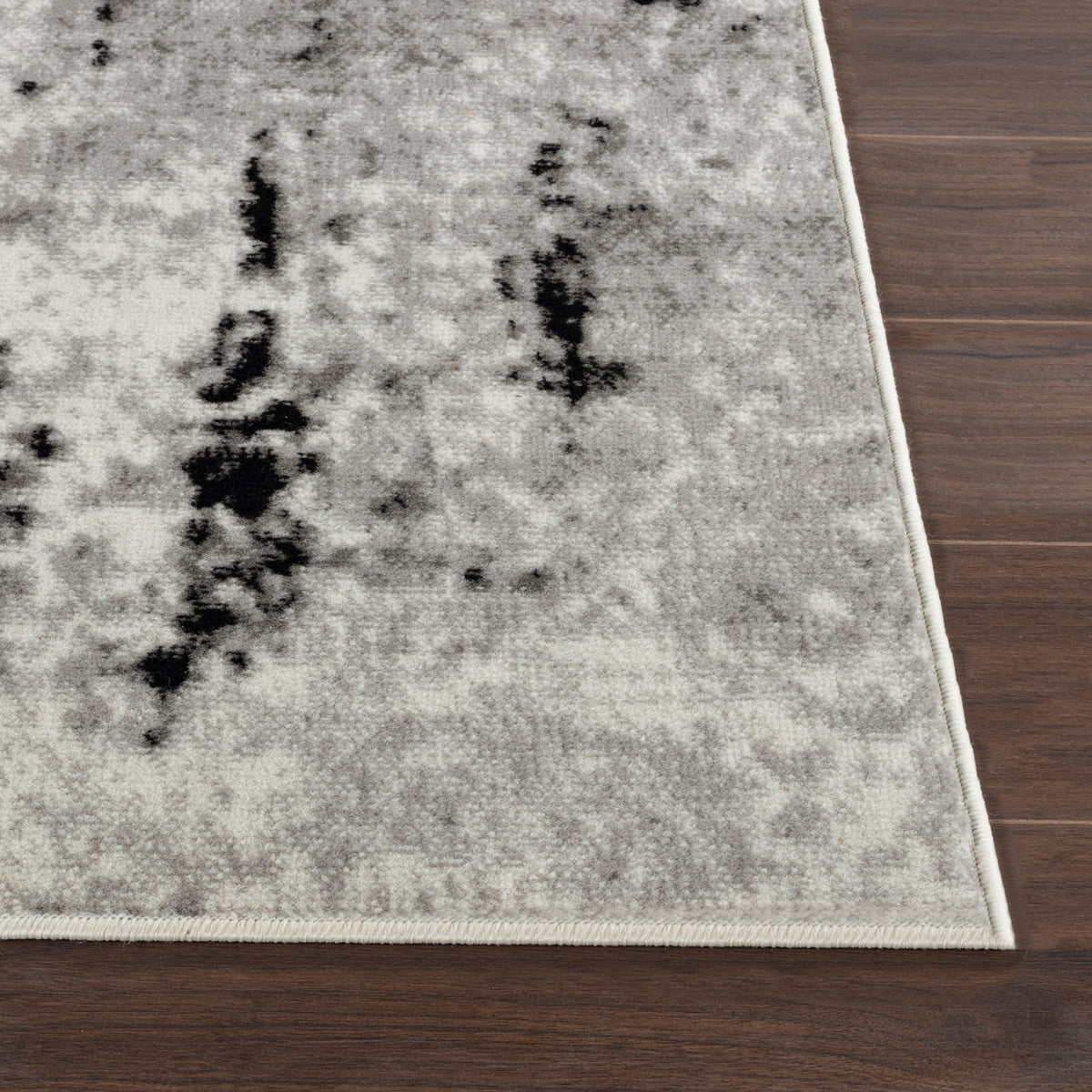 Tapis Abstrait Moderne Blanc/Gris Jordan 200x275cm