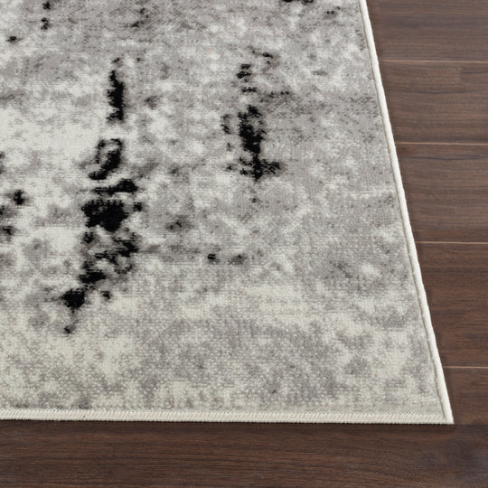Tapis Abstrait Moderne Blanc/Gris Jordan 200x275cm