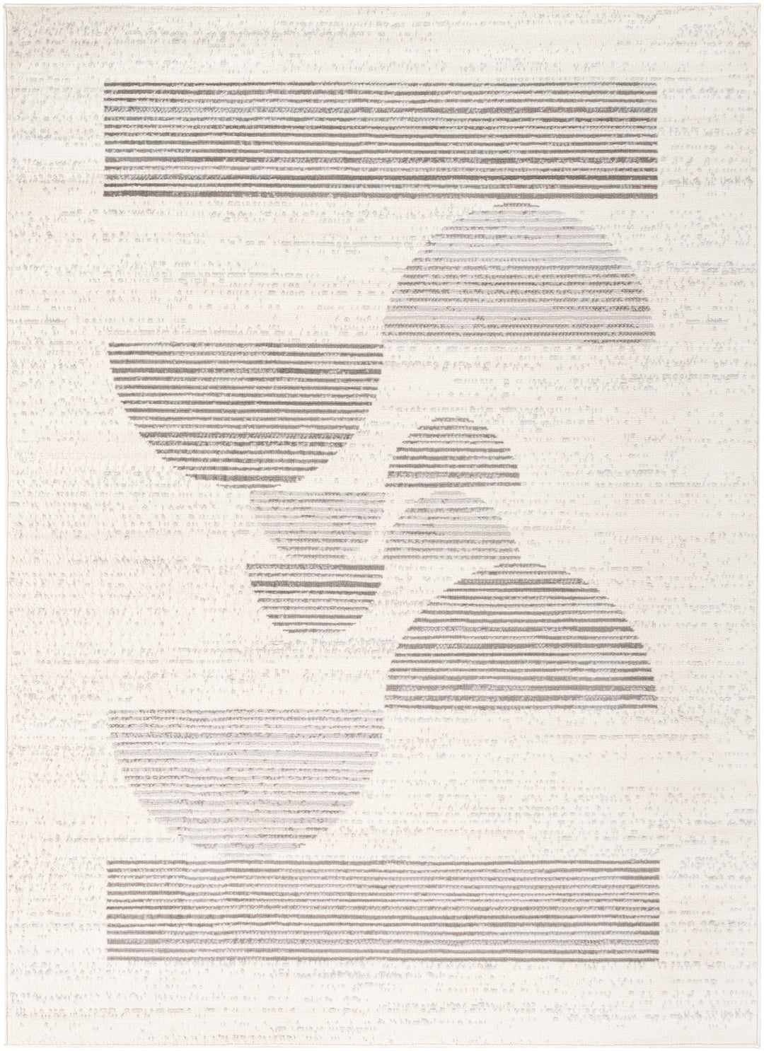 Tapis Scandinave Moderne Blanc/Gris Jimo