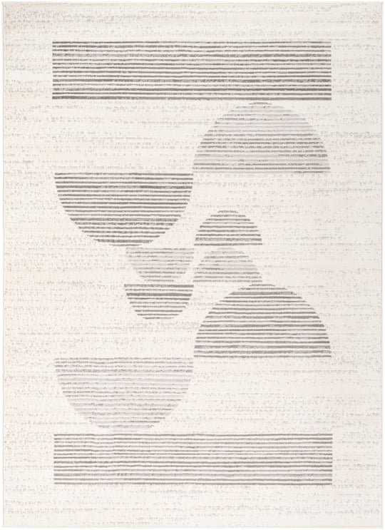 Tapis Scandinave Moderne Blanc/Gris Jimo