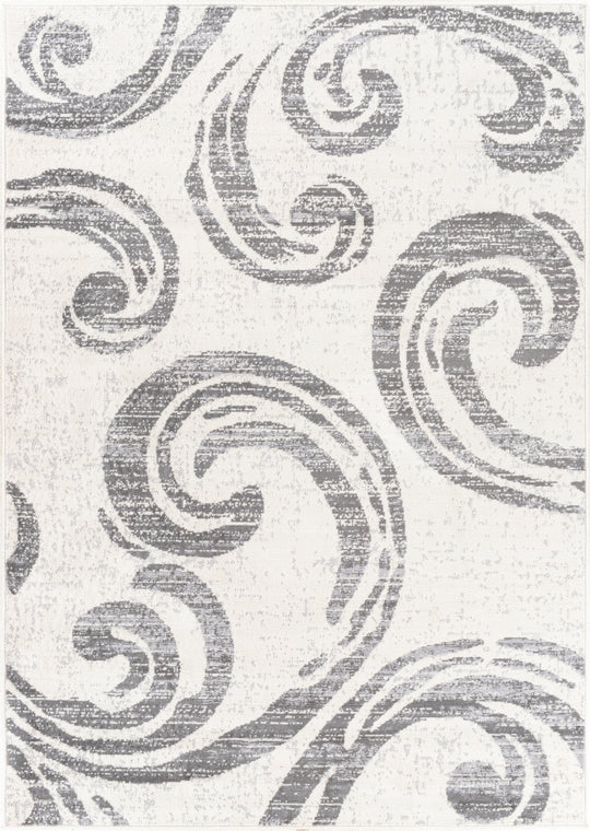 Tapis Scandinave Moderne Blanc/Gris Jamen