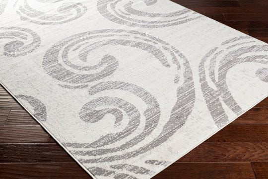 Tapis Scandinave Moderne Blanc/Gris Jamen