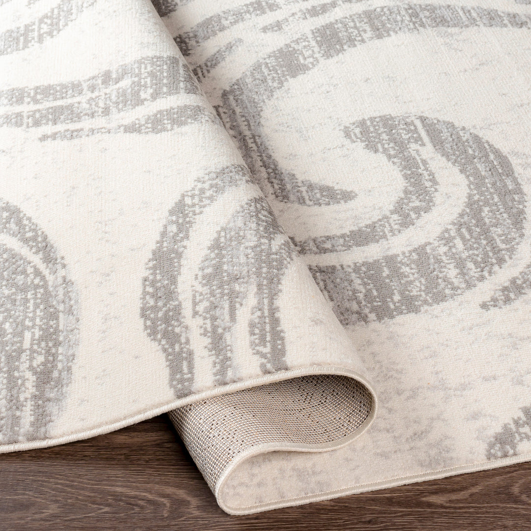 Tapis Scandinave Moderne Blanc/Gris Jamen