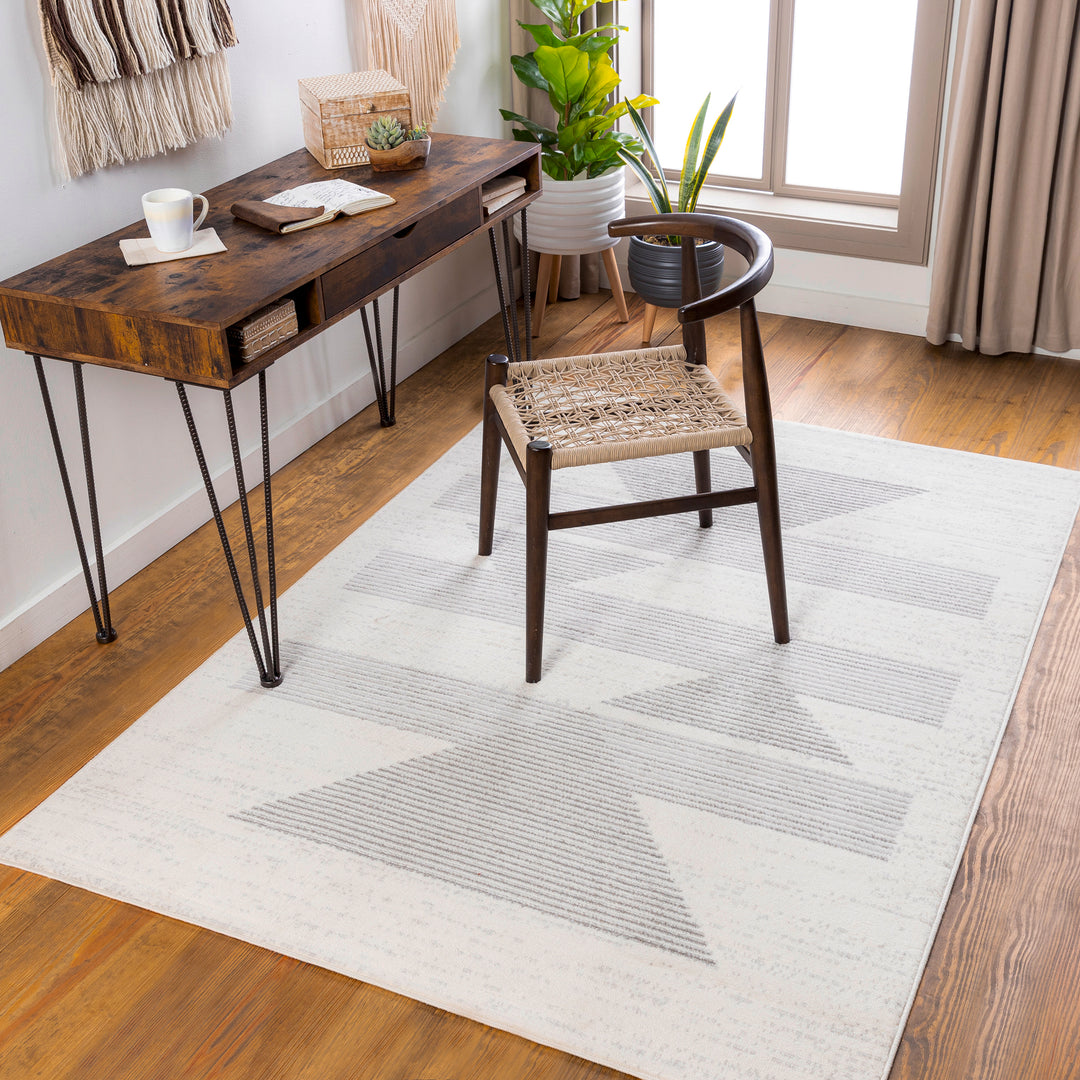 Tapis Scandinave Moderne Blanc/Gris Juno